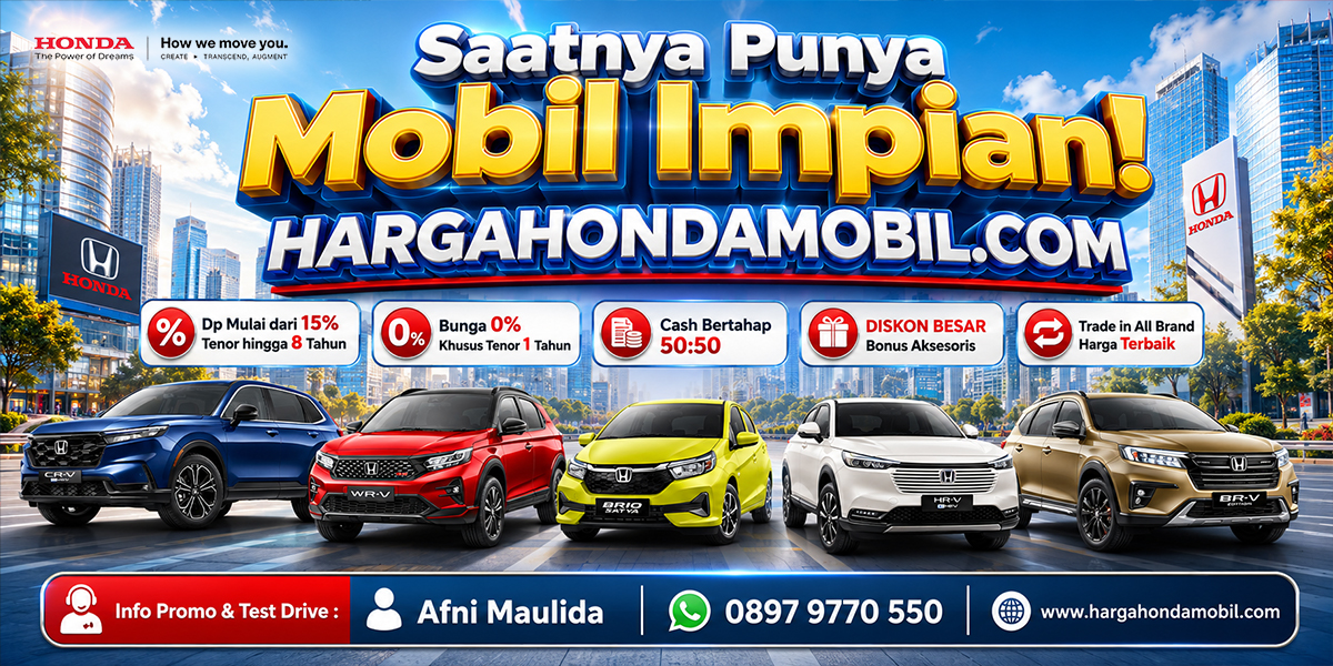 Harga Honda Mobil Banner
